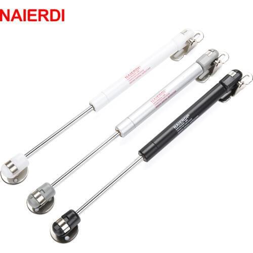 NAIERDI 100N /10kg Cabinet Hinges Kitchen Cupboard Hinges Copper Door Lift Support Gas Strut Spring Hinge Furniture Hardware