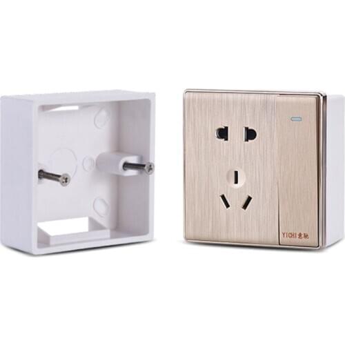 86X86 PVC Thickening Junction Box Wall Mount Cassette For Switch Socket Base Switch Bottom Box Electrical Box Accessories