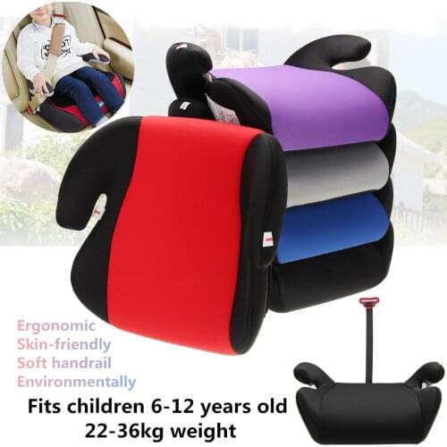 Multi-color Car Booster Seat Safe Sturdy Kids Children Child Baby Increased Seat Pad Fits 6-12 Years Car Non-slip Booster Seat
