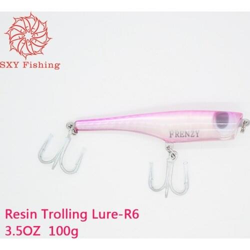 SXY FISHING 2.8OZ 20CM Marlin Lure Resin Fish Lure Stainless steel skeleton Deep sea fishing bait Trolling lure