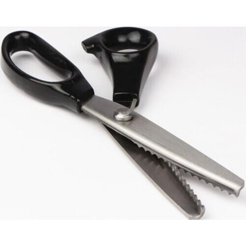 Zig Zag Sewing Scissors Cut Dressmaking Tailor Shear Pinking Scissor Leather Craft Fabric Cutting Sewing Accessories