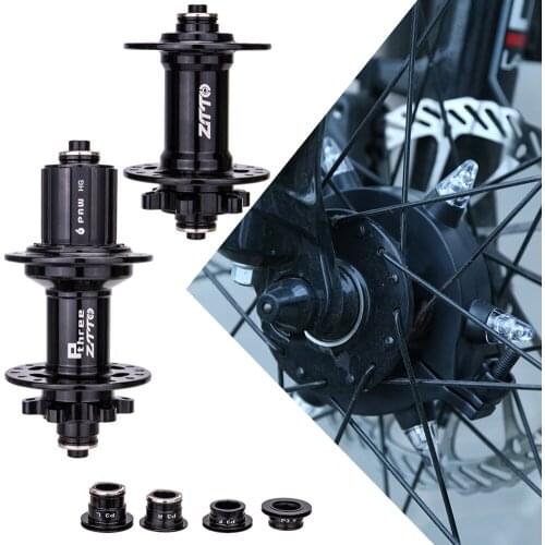 Aluminum Alloy Mountain Bike Hub 32 Holes 6-Pawl 4 Sealed Bearings MTB Front Rear Wheel Disc Brake Hub Cycling Supplies