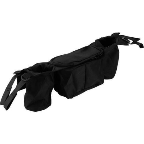 Baby Stroller Organizer Bag Safe Console Tray Pram Hanging Bags Stroller Armrests Bottle Cup Bags Kids Baby Stroller Accessories