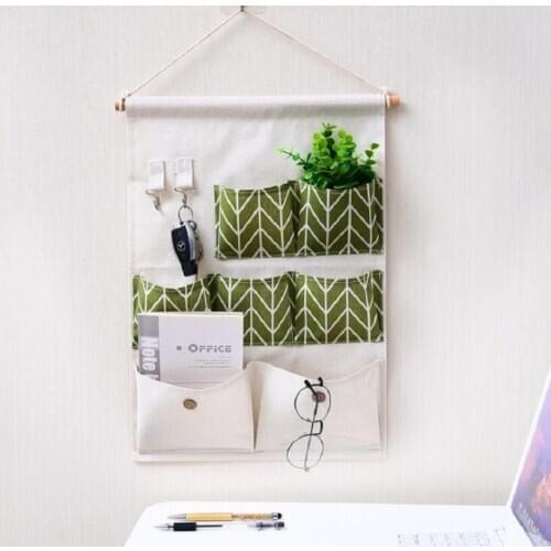 Inspring cloth wall storage and household organizer