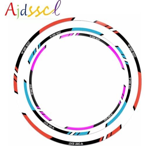 Universal 10~18 Inch Motorcycle Wheel Rim Reflective Stickers Creativity Wheel Stickers For Yamaha Suzuki Ducati Honda Kawasaki