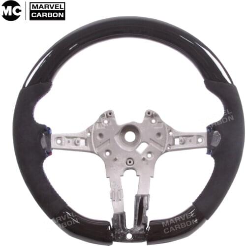 High Quality Carbon Fiber Leather Steering Wheel Wood for M5 /F10/ F30 /M3 // 3 Series/ 5 Series /X3/ X5 /X6 BM-W