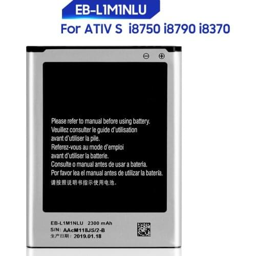 Original Replacement Samsung Battery For SAMSUNG ATIV S i8750 i8790 i8370 Genuine Phone Battery EB-L1M1NLU With NFC 2300mAh