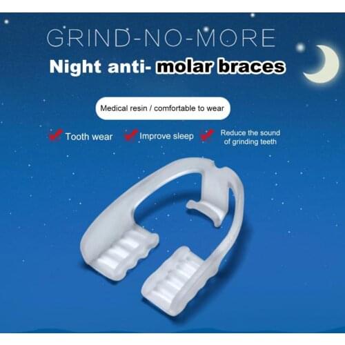 Teeth Guard Soft High Elasticity Humanized Design Anti Snore Sleeping Aid Mouth Teeth Guard Device for Unisex