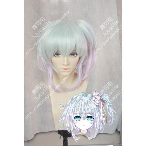 Anime Hand Shakers Akutagawa Koyori Cosplay Wig Short BOB Heat Resistant Synthetic Hair Wigs + Wig Cap