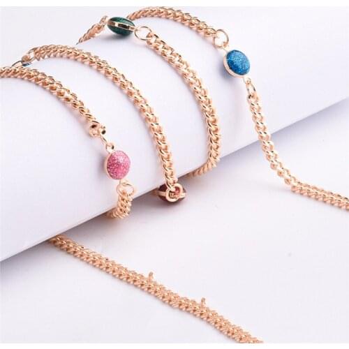 Imixlot Vintage Fashion Shiny Natural Stone Beads Glasses Chain for Women Girls Creative Charm Neck Strap Holder Eyewear Chain