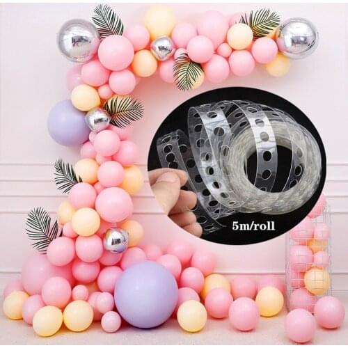 5M Balloon Chain Stand Globos Confetti Balloon Arch Anniversaire Balloons Accessories Wedding 18 Birthday Party Decorations Kids