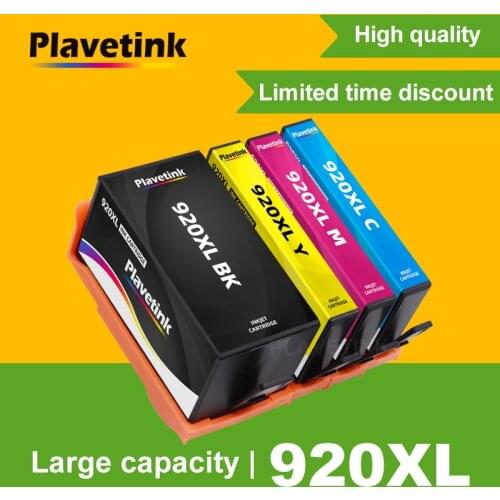 Plavetink Ink Cartridge For HP 920 XL Compatible For HP Officejet 6000 6500 6500 Wireless 6500A 7000 7500 Printer With Full Ink