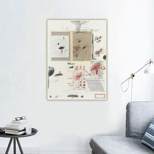 Cy Twombly《Untitled 17》Canvas Abstract Art Oil Painting Artwork Aesthetic Picture Wall Hanging Decor Home Living Room Decoration