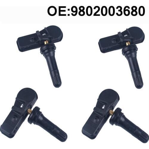 4 PCS Car Tire Pressure Monitor Sensor TPMS 9802003680 For Citroen c4 c5 C-Elysee DS4 DS5 DS9 Berlingo Peugeot 207 308 408 508