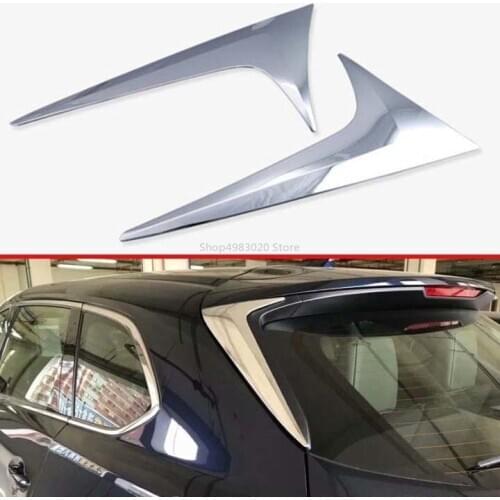 For Mazda CX-9 CX9 2017 2018 2019 Decorate Accessories ABS Chrome Side Door Rear View Window Spoiler Cover Trim 2pcs