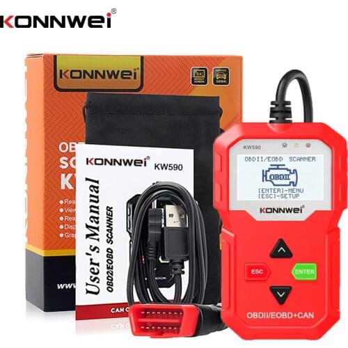 KONNWEI KW590 OBDII Diagnostic Scanner Vehicle Engine Diagnosis Code Reader
