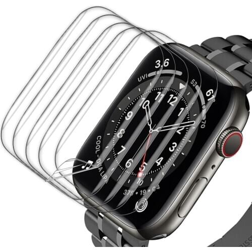 For apple watch 6 SE screen protector 44mm 40mm TPU Soft Film Bubble-Free for iwatch 5 4 3 42mm 38mm HD clear film Anti-Scratch