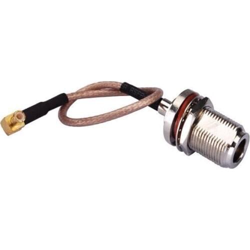 MMCX bend Male to N-type female with nut MCX-J / N-K 20cm cable
