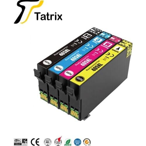 Tatrix 405XL E-405XL C13T05H14010 Premium Color Compatible Printer Ink Cartridge for Epson WorkForce Pro WF-3820DWF/WF-3825DWF
