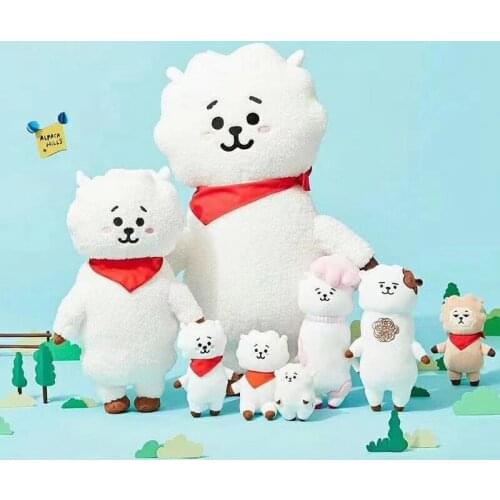 55cm rj jin Korean super star plush doll kpop kawaii sheep plush toy lovely anime sofa cushion bed pillow gift for girl