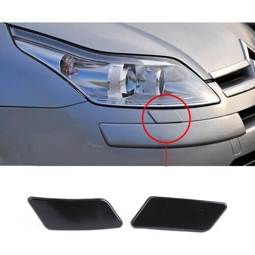 Car Front Headlight Washer Spray Nozzle Cover washer Jet Cap For Citroen C4