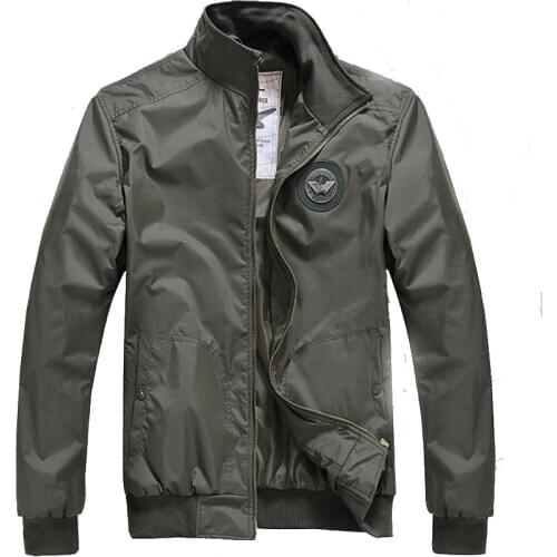 New Military Mens Bomber Jacket Coat Fashion Stand Collar Male Army Air Pilot Jacket Coat Men Brand Clothing Outwear BF1211