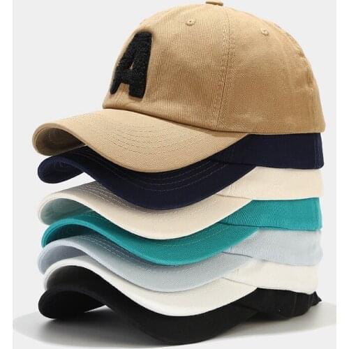 LDSLYJR 2021 Cotton letter A embroidery Casquette Baseball Cap Adjustable Snapback Hats for men and women 02