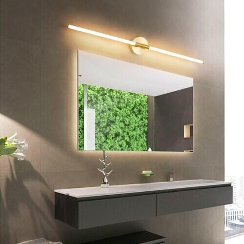 NEW Gold Modern Led Bathroom Mirror Light Bedroom dressing table mirror lamp Entrance hallway Mirror lighting 360 degree light