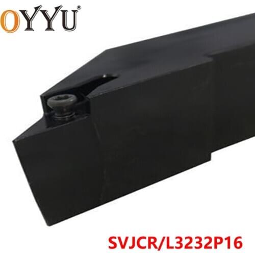 OYYU SVJCR3232P16 SVJCL3232P16 Lathe Cutter Arbor Turning Toolholder SVJCR3232 CNC Cutting Shank use VCMT Carbide Inserts Tools