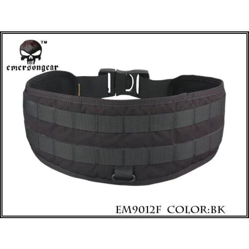 EMERSON LBT1647B Style Molle Belt Airsoft Painball Wargame BLACK EM9012F Waist Support