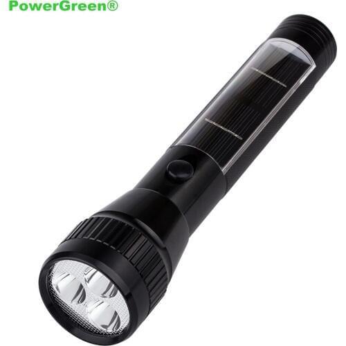 Festival Solar Flashlight PowerGreen 2000mAh Built-in Battery Solar Torch Light Camping Lantern Solar Lighting for Outdoor Use
