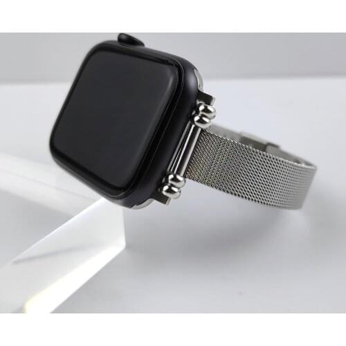 Watch band for Apple watch 38mm 40mm 42mm 44mm Metal stainless bands women men Wristband for Iwatch Se/6/5/4/3/2/1 series strap