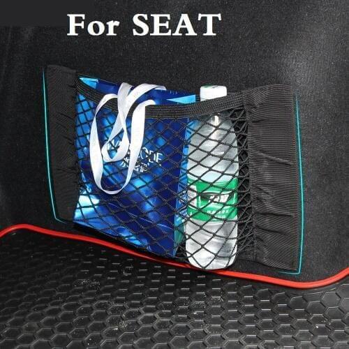 Car Carrying String Bag Nylon Network Pocket Pouch For SEAT Cordoba Exeo Ibiza Ibiza Cupra Leon Leon Cupra Mii Toledo