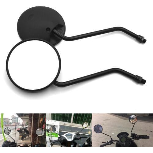 Universal 10 mm round motorcycle accessories scooter Snowmobile rearview mirror for Yamaha FZ6 FAZER MT-07 FZ07 MT-09 SR FZ09