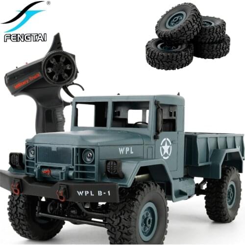 WPL KIT B-14 Assemblable DIY RC Truck Remote Control Set Climbing Off-Road Toy Vehicle Assembled 2.4G Hobby Military for Boy