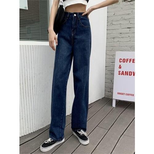 ZHANGKUNLIN Womens High Jeans