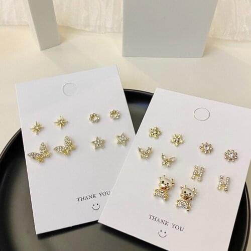 S925 Fashion Temperament Earrings Snowflake New Trendy Light Luxury Ins Fashion Personality Earrings Women