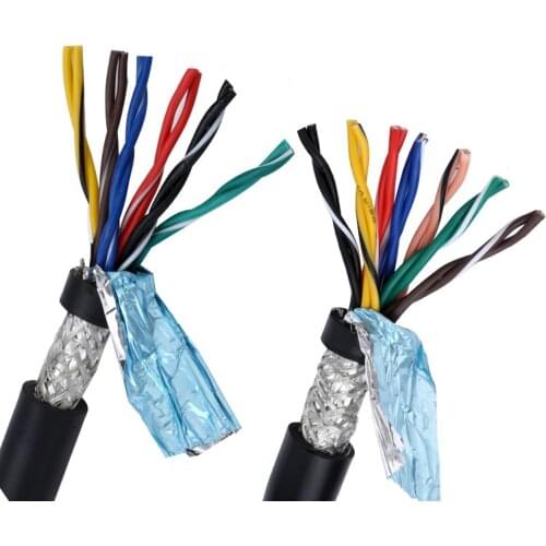 1M 20AWG 22AWG 10 core 12 core 14 core 16 core meter 485 communication signal wire RVSP pure copper twisted pair shielded wire