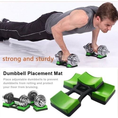1Pair Dumbbell Bracket Dumbbell Placement Frame Stand Floor Protection Fitness Training Device For Household