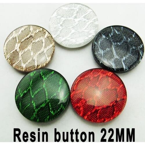 20PCS 22MM Stripe RED Dyed RESIN buttons coat boots sewing clothes Sewing accessories button R-317