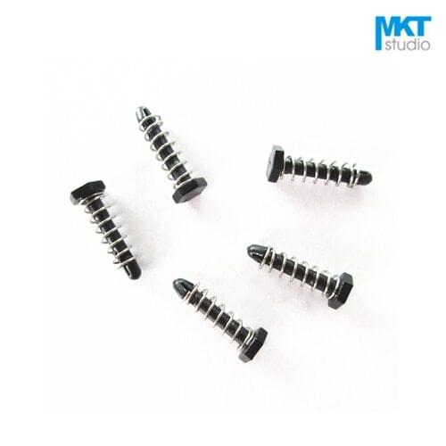 100Pcs 3*13.8mm Black Push Pins Hex Plastic Rivet With Compression Springs For Cooling Fin Radiator Heat Sink