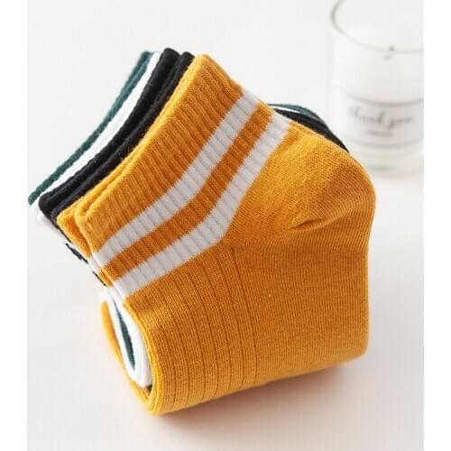 2021 cotton Socks womens spring and summer young women thin Absorb sweat breathable boat socks socks comfortable