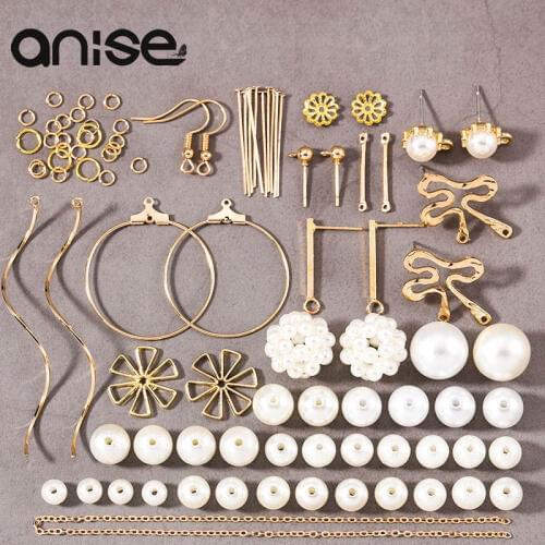 6 Pair Pearl Jewelry Set Baroque Long Drop Earrings DIY Jewelry Package For Woman Gift Handmade Jewelry Making