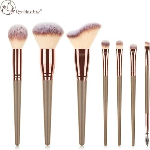 7/10/15Pcs Makeup Brushes Set Wooden Handle For Eye Shadow Powder Foundation Lip Professional Beauty Tool Make Up Brush
