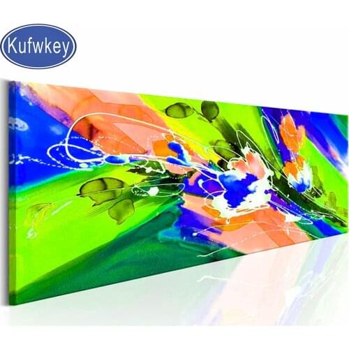 Abstract Green Art diamond painting Full Square Round drill 5d diamond embroidery Mosaic Puzzle 3d cross stitch Handicraft kit