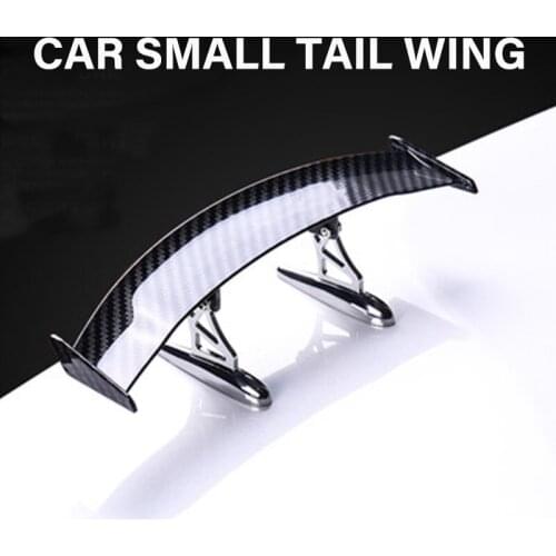 Car Small Tail Wing ABS Carbon Fiber Spoiler For Universal Car Mini Ornament Goods Exterior Decoration Accessories
