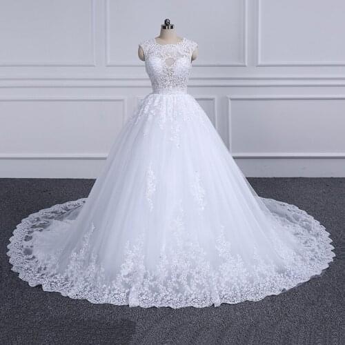 Ball Gown Vestido De Novia Wedding Dress 2019 Appliques with Beading Sequined Bridal Dresses Robe de Marriage Wedding Gowns