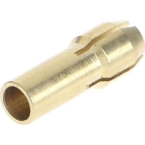 W3JA 7Pcs Brass Collet 1.0/1.6/2.0/2.4/3.0/3.2 + Check M8*0.75 Fits Rotary Tools
