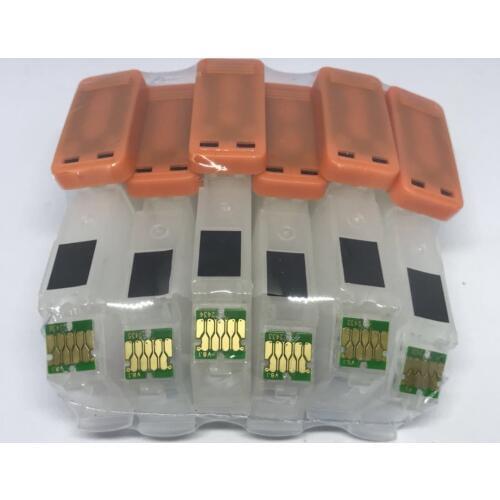 Inkjet Refillable Ink Cartridges T2431-T2436 For Epson XP-55, XP-750, XP-760, XP-850 printer printer parts