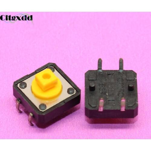 Cltgxdd 1pcs 12x12x7.3 Tactile Push Button Switch Momentary 4pin 12*12*7.3mm OMRON touch ON/OFF micro switch button B3F-4055